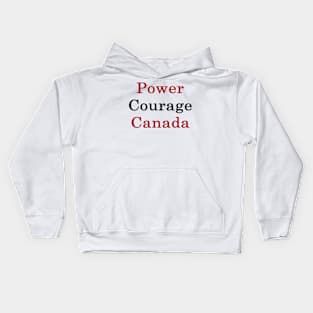 Power Courage Canada Kids Hoodie